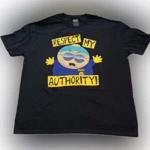 South Park Eric Cartman "Respect My Authority" 3X Short Sleeve Graphic Tee